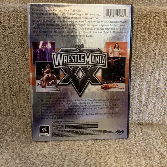 WWE WrestleMania XX 20 3-Disc Set DVD 2004 Wrestling Vintage PPV Event - Picture 3 of 4